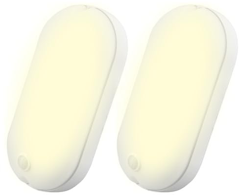 Royana LED Wandlampe mit Bewegungsmelder Feuchtraumleuchte 28W Wandleuchte Außen IP65