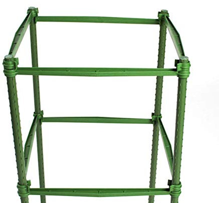 BestAlice Gartenpfahlarme, Pflanzenstützpfahlarme, Käfig, Unterstützt Treills-Schnalle, Gemüse, Blumen, Weinreben, Früchte, Stabiles Metall Zum Klettern auf Tomaten, Gurken, Erdbeeren,(12 Stück)