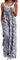 YESNO Women's Ladies Dungarees Summer Boho Floral Printed Overalls Cotton Baggy Jumpsuits with Pockets L PZZCRUK 148