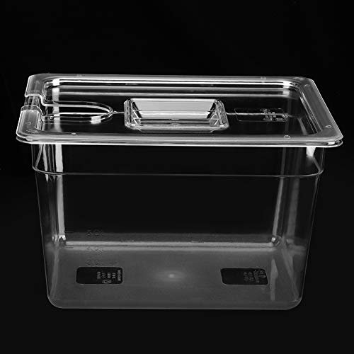 Sous-Vide-Behälter, Zusammenklappbar, Aufklappbar, 11 L, Präzisionskocher mit Deckel
