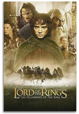 Filmposter Der Herr der Ringe, TV-Serie, Kunstposter, Druckposter für Hausbau, ästhetische Dekoration, Leinwand, Wandkunst, Schlafzimmerdekoration, 40 x 60 cm, ungerahmt, 18