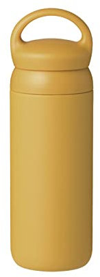 HGDXDP Insulated Cup 500ml Thermos Stainless Steel Double Wall Day Off Tea Coffee Drink Bottle Cup(Yellow)