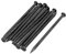 TOP-VIGOR 10 chiodi hardware, 4,7 mm x 100 mm, chiodi a punta in fibra di cemento, chiodi da parete per la lavorazione del legno, perni per appendere quadri, cornici, mobili, costruzione, nero