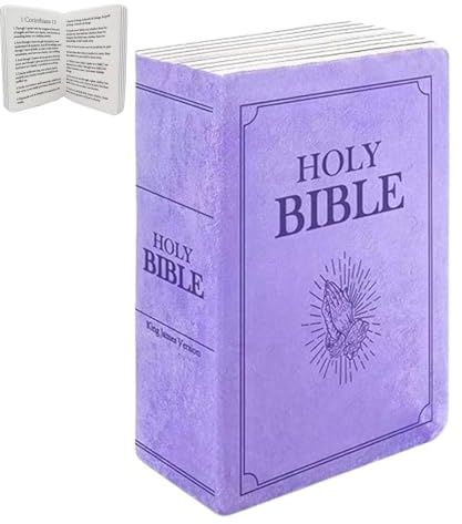 Palaufr BibelKissen, Bibelbuchkissen, Glaubens Bibel Kissen, Der Sich Öffnet, Bibelplüsch Wurfkissen, Offenbare Bibelvers Plüsch Für Wohnzimmer Schlafzimmer Sofa Bettstuhl