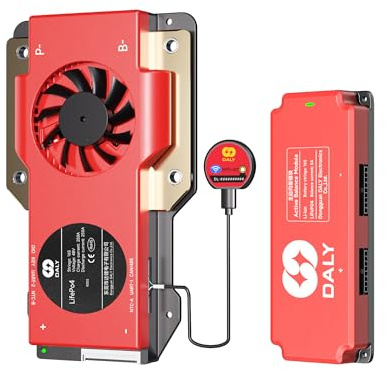 DALY BMS 16S 48V 250A RS485 CAN + 5A Aktiver Balancer + WLAN Bluetooth | LiFePO4-Akku-Unterstützung. Intelligente Fernüberwachung. Aktiver Zellenausgleich. Wechselrichter-Kompatibilität.