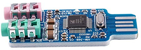 Orolotay Free driver USB Sound Card CM108 USB Sound Card Chip Blue