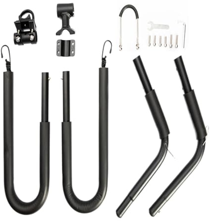 Surfboard Bicycle - Carrier Rack Universal Bike Surf Rack | Snowboard Transport System Adjustable Quick Release Mount Safety Straps Design for Boards, Surf, Travel, Outdoor Cycling