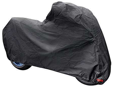 LAMPA 90441 Motorradabdeckung mit Aufbewahrungstasche grau