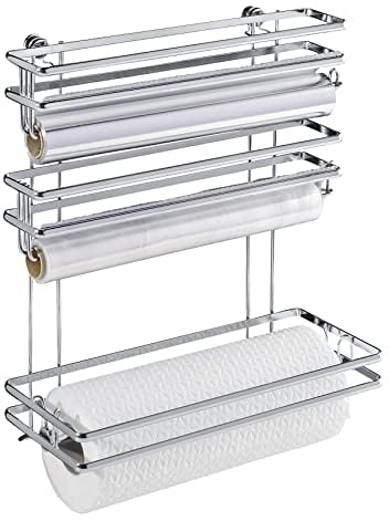 WENKO Rollenhalter Trio Mod. Style Wandrollenhalter Silber glänzend