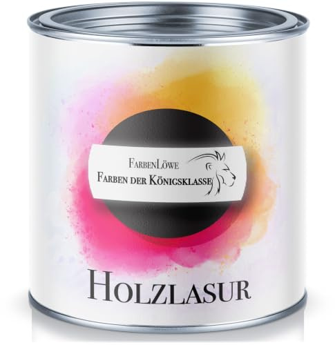 Holzlasur FARBENLÖWE hochmoderne Lasur für Innen & Außen Holzschutzlasur (1 L, Kiefer)