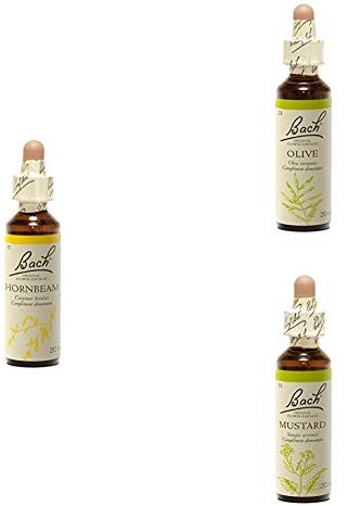 Fleurs de Bach Original - Hornbeam, Olive and Mustard 20ml - Lot de 3