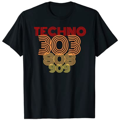 Synthesizer TECHNO 303 808 909. Analog Sounds. T-Shirt