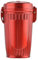 Quantum Abacus Mini-Aschenbecher / Taschenaschenbecher / Reiseaschenbecher aus Metall, stilvolles Mülleimer-Design, Farbe: rot, Mod. HX909-03