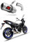 DOMINATOR Terminale di Scarico Marmitta Silenziatore GP compatibile con SV 650 2016-2020
