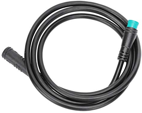 Dilwe E-Bike-Extension Cable, 82 cm, für BBS01/BBS02/BBSHD-Motor, 5-poliges E-Fahrrad Verlängerungskabel Steckerkabel-Anschlusskabel, Schwarz&Grün