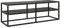 vidaXL TV Schrank Lowboard TV Möbel Tisch Board Sideboard Fernsehtisch Fernsehschrank HiFi-Schrank Schwarz mit Schwarzer Marmor-Optik Glas 120x40x40cm