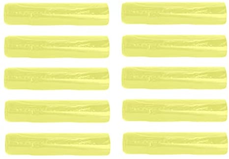 Sacchi per Raccolta Differenziata Rifiuti cm70x110-100 pezzi (10 rotoli a strappo da 10pz) - Sacchetti spazzatura colore Giallo semi-trasparente, sacchi gialli pattumiera, immondizia 110 litri