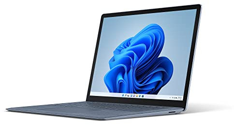 Microsoft Surface Laptop 4 - Ordinateur Portable (Windows 11, écran tactile 13.5, Processeur Intel Core i5, 8 Go RAM, 512 Go SSD, Clavier Français AZERTY) - Bleu Glacier, finition Alcantara