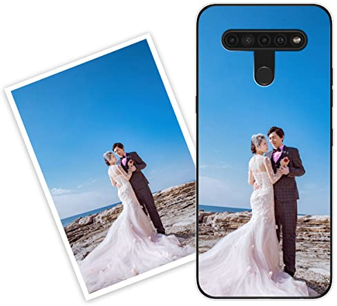 Sunrive Personalisierte Hülle kompatibel mit LG K41S/LG K51S Silikon,Transparent Handyhülle Benutzerdefiniert Weicher Etui mit Eigenem Foto Bild Text Individuelle