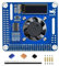 Waveshare Fan HAT, I2C Intelligent Temperature Regulation, Compatible with Raspberry Pi Series Boards