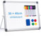 ARCOBIS Dry Erase WhiteBoard 40 x 30 cm, A3 Double Sided White Board with Stand, 10 Pens, 1 Eraser, 4 Magnet, Small Portable Desktop Magnetic Board for Kids in School Supplies Office