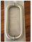 PNAAH Klopfer Durchmesser 32 * 332mm 13 Edelstahl gebürsteter Türgriff Türklopfer (Color : Silver)