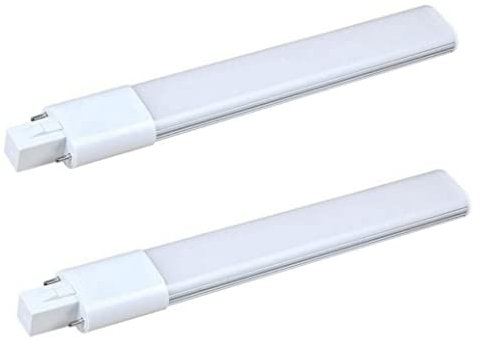 Liummrcy Lampadina compatta G23 LED LED LED, lampadina compatta a 2 pin 2pcs G23 a forma di tubo lampadina Cool White 6000K Lampada di risparmio energetico AC 85-265 V lampada a LED G23, tubo