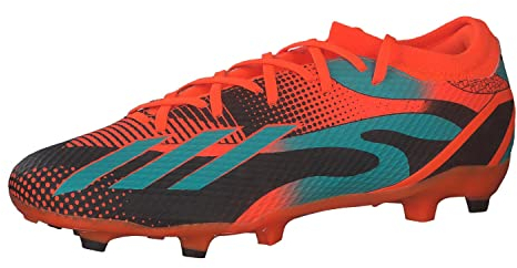 adidas Men's X Speedportal Messi.3 Firm Ground Boots Football, Solar Orange/Mint Rush/Core Black, 9.5 UK