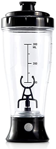 Ferleiss Shaker de protéines automatique 300 ml - Bouteille électrique portable pour mélanger les protéines - Bouteille de sport A