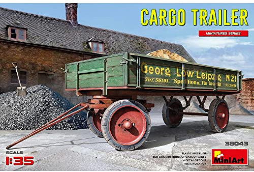 Mini Art 38043 1:35 German Transport Trailer - Faithful Replica, Model Building, Plastic Kit, Truck Kit, Car Kit, Kit for Adults