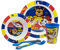 SET DE TABLE POUR ENFANTS 5 PIÈCES. ASSIETTE, BOL, VERRE 260ML ET COUVERTS. SANS BISPHÉNOL A ET COMPATIBLE AVEC LE MICRO-ONDES. | PAW PATROL PUP POWER