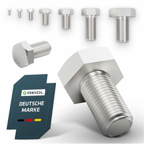 Sechskantschraube DIN 933, ISO 4017, M 18 x 30 mm (10 Stück) Stahl 8.8 verzinkt, Gewinde bis Kopf, Maschinenschraube