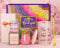 Cadeau d'anniversaire pour maman, cadeau d'anniversaire, fête des mères, 400 ml, tasse rose avec impression dorée, cadeau de détente spécial pour femme, beau coffret cadeau spa