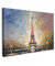 MuchoWow© Wandbilder 60x40 cm Schlafzimmer Home Deko Wohnung Bild Wohnzimmer Fotoleinwand Wand Bilder Leinwand Wall Decor Kunstdruck - Bunt - Eiffelturm - Gemälde - Öl - Paris