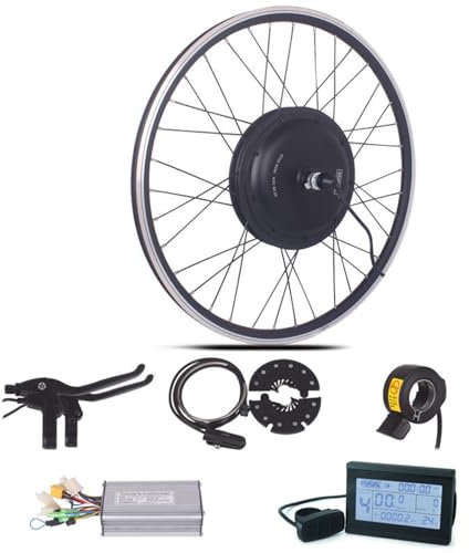 RIDAEX Mountainbike-modifizierter Elektrosatz/Zubehör 1000-W-Moped-Kit mit Multifunktions-LCD-Display,1000WLCD8-FrontMotor
