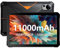 FOSSiBOT DT1 Rugged Tablet, IP68/69K Waterproof with Sim Card Slot, 10.4-Inch, 11000mAh Battery, 16GB+256GB, 2K FHD+ Outdoor Tablet, 4G Dual SIM+5G WiFi/Bluetooth 5.0/GPS/OTG/Face Unlock (Orange)