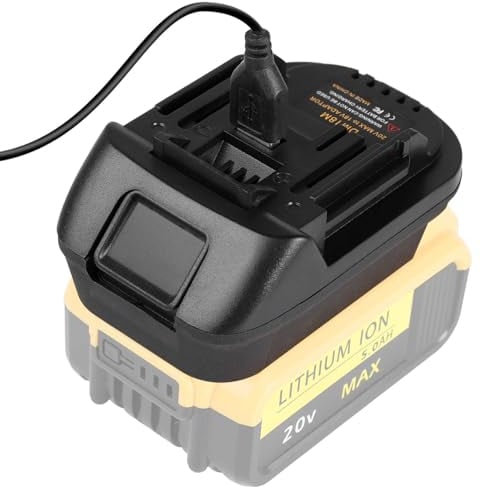 Adapter pour Dewalt &pour Milwaukee Batterie à l’Outil pour Makita, convertir en Dewalt 20V et M18 Batterie au Lithium à la Batterie Makita 18V correspondre à l’Outil