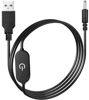 GINTOOYUN Striscia LED Touch Dimmer 12 V 3 A USB maschio a 3,5 x 1,35 mm DC spina spina spina monocolore dimmer controller controller per strisce LED (3,28 ft) (DC35135)
