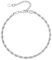 Supcare Womens Stainless Steel Anklet, 3mm Twist Rope Ankle Bracelets Barefoot Jewellery, Simple Anklets for Mum Daughter