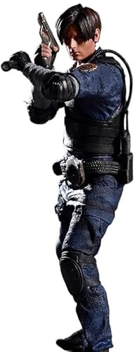 REOZIGN Leon Figurine 9 Schwerter Leon Scott Kennedy Anime Figuren 32 cm / 12,6 Zoll PVC Charakter Figur Cosplay Handwerk Geschenke