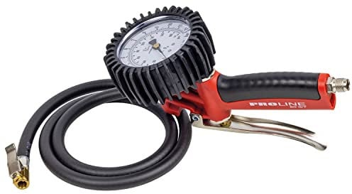 SIP Calibrated Tyre Inflator Gun with Pressure Gauge, Air Compressor Tools 174psi (12 bar) 1m Hose