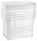 Grizzly Aufbewahrungsboxen 5 x 10 L small hoch mit Deckel transparent - Klarsichtboxen stapelbar mit Belüftung