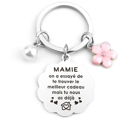 Hisxierng Cadeau Fete Des Grands Meres Cadeau Mamie Anniversaire Cadeaux Grand Mere Porte Clef Fetes Des Grands Meres Bonne Fête Mères Cadeaux Fête Des Mamies Noel Saint Valentin Pour Mamie