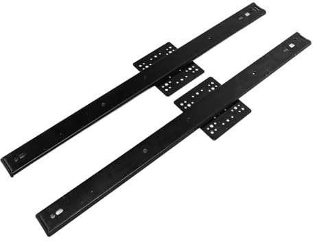 1 par de guías para puertas correderas ocultas de 20 pulgadas, ancho 35 mm, capacidad de carga 20 kg, para armario o armario