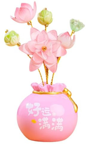 MGMGM Figurines, Decoration,Safe and auspicious decorationsHeart, Love Hand, Decor Hand Gesture s, Love Finger Aesthetic Decorations, Accents Wedding fo Boho(Blossoming Flowers)