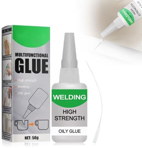 Super Glue Colle Extra Forte Powerful Universal Glues, New Multifunctional Colle de Réparation à Prise Rapide High Strength Oily Glue, pour Coller Plastique Verre Bois Pierre et Métal (1PCS)