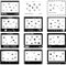 12pcs Wide Film Border Stickers Compatible with FujiFilm Instax Wide EVO/400/300/210/200 Instant Camera