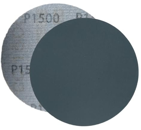 HOTCKB 60 Pièces Papier Abrasif Humide et Sec 75mm Disque à Poncer P1500 | 3 Pouce Disques Abrasifs Grain 1500,Auto-agrippant Papier de Verre,Sec à l'Eau Disque Poncer pour Meulage Fraisage Gravure