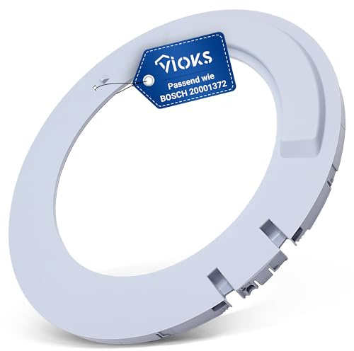 VIOKS Anillo de puerta interior lavadora repuesto para Bosch 20001372 00715019 | Marco interior de ojo de buey, marco de ventana, marco de puerta, para cristal de puerta con carga frontal