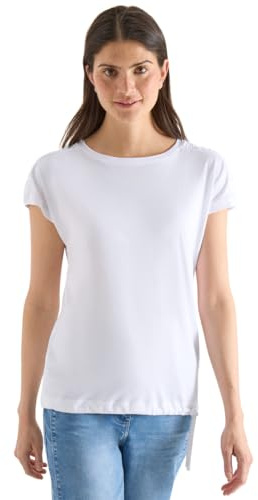 Damen Kurzarm Shirt mit Boatneck und Raffung